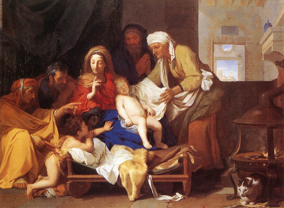 Holy Family with the Adoration of the Child s